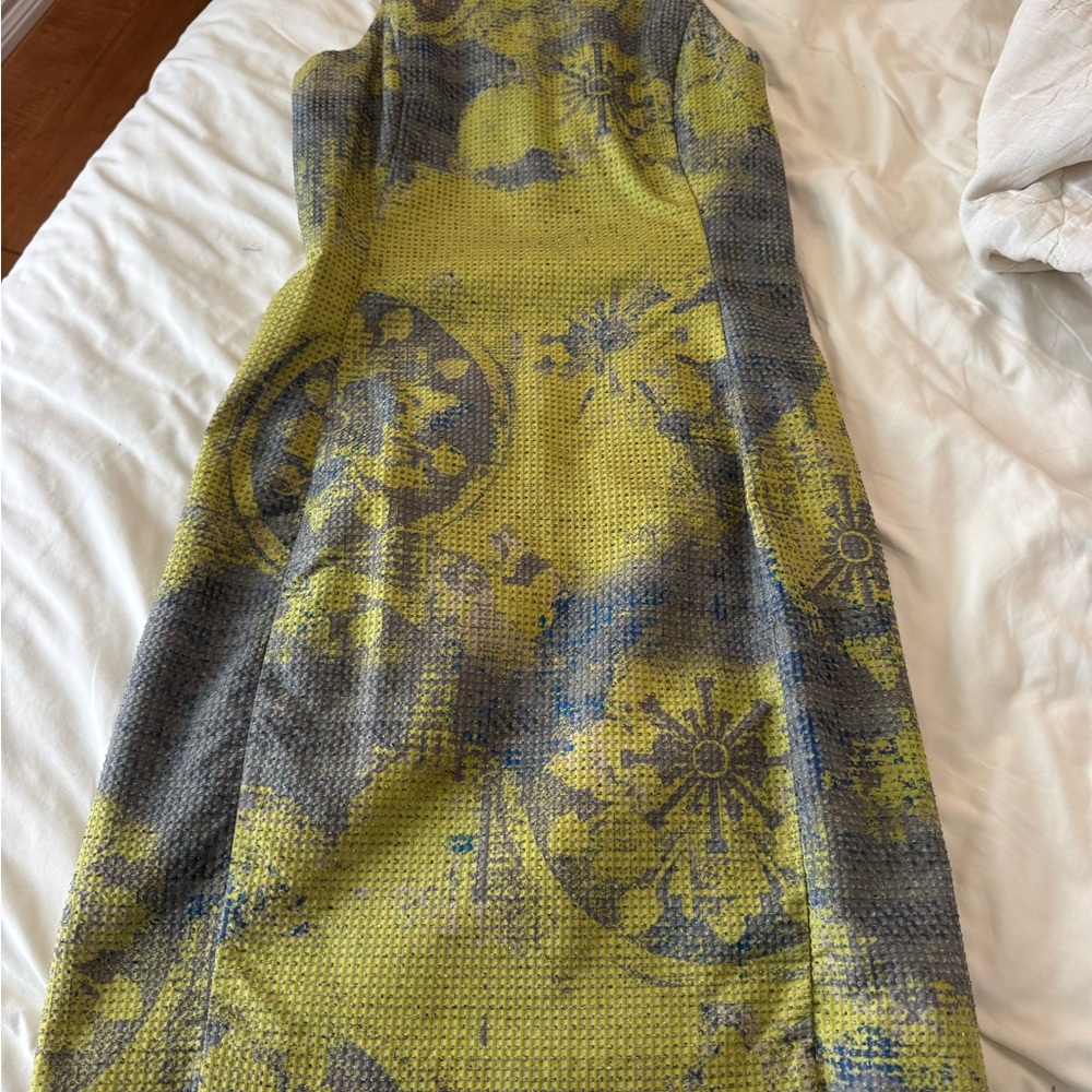 Floral Patterned Sleeveless Dress